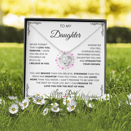 To My Daughter, Love Dad | Forever Knot "You Are Loved More than You Know"